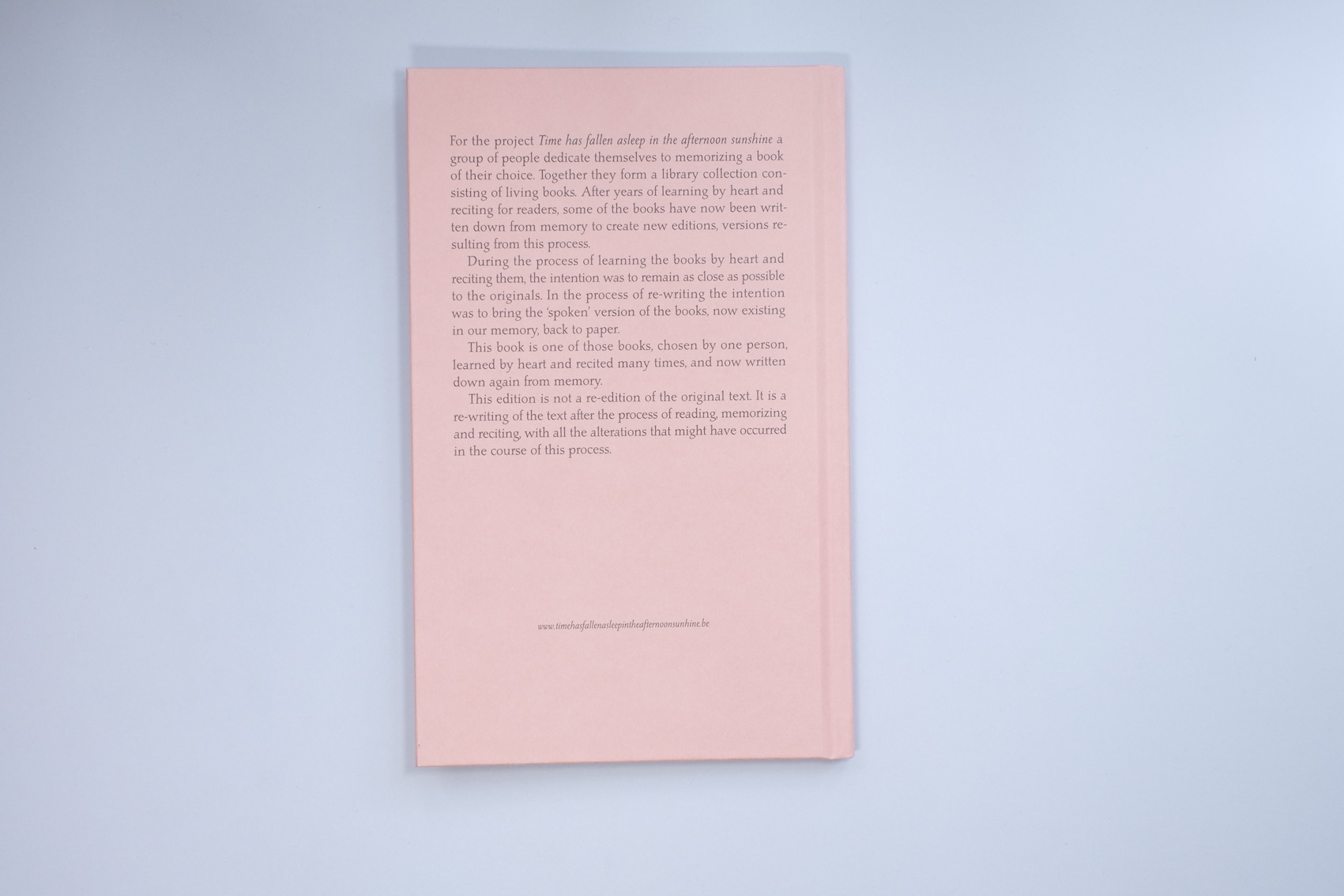 back of book