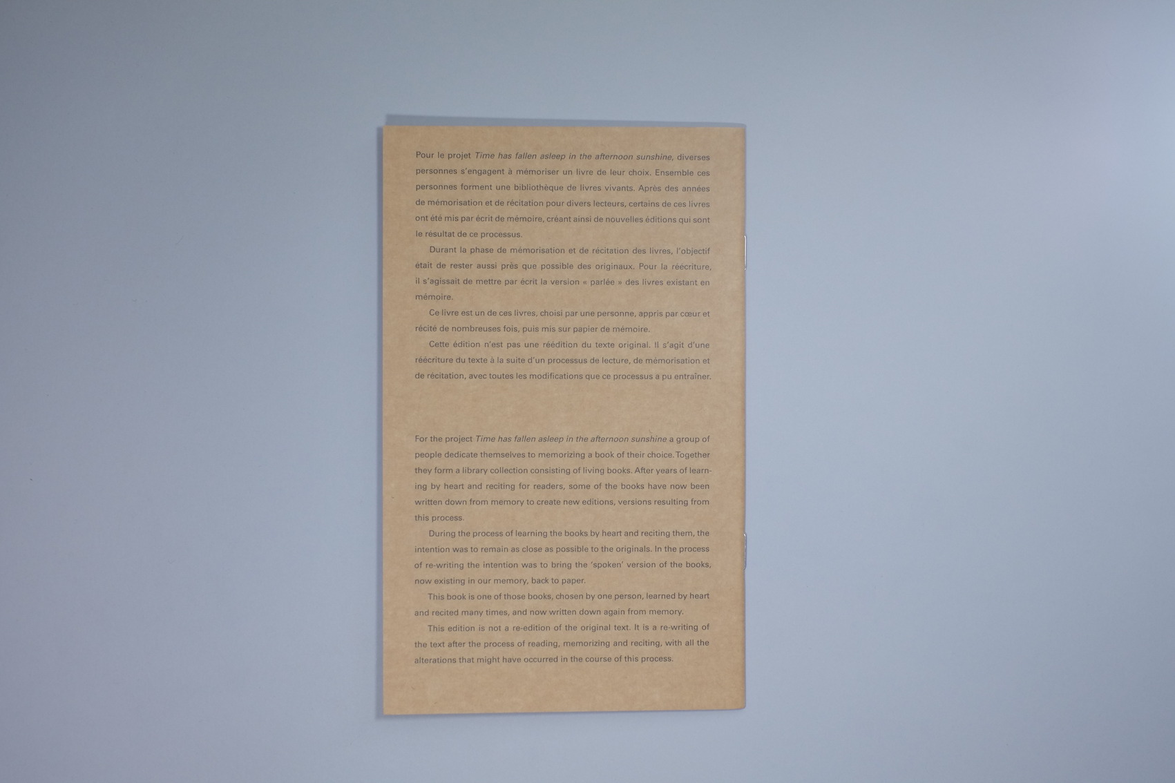 back of book