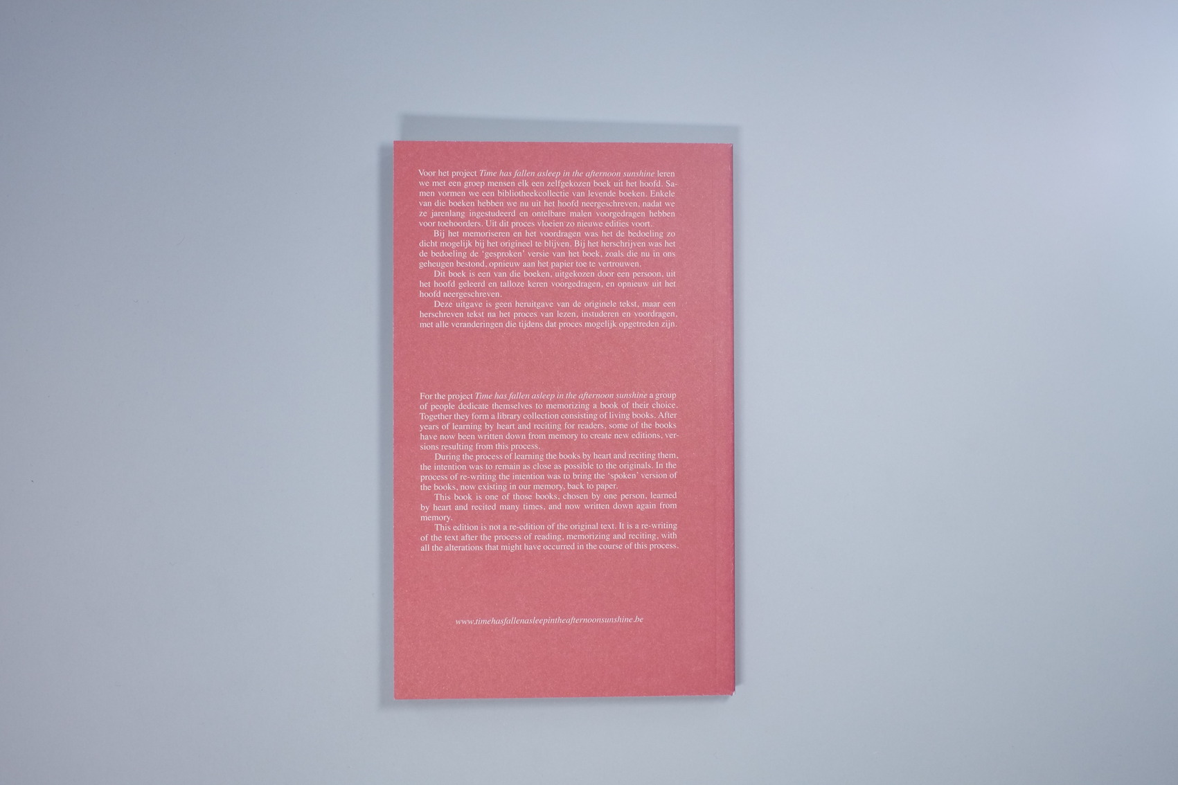 back of book